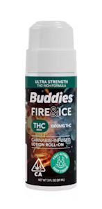 BUDDIES - BUDDIES - Topical - Fire & Ice - THC Rich - Roll On - 3oz - 1000MG