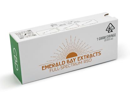EMERALD BAY - Emerald Bay RSO Syringe 1g - Gush Mintz 1:1 CBD/THC