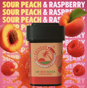 THC 20mg - Up & Focus - Sour Peach & Raspberry - 200mg Total - Edibles