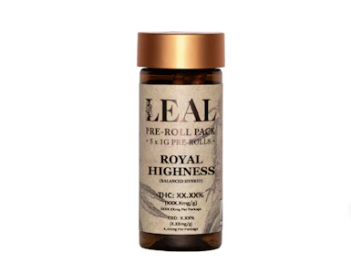 LEAL - Royal Highness - 5pk 1g Pre-Rolls