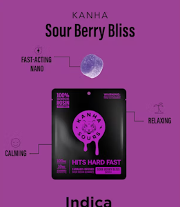 KANHA - KANHA 100mg Sour Berry Bliss Rosin NANO Gummies 10pk