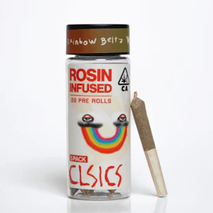CLSICS - CLSICS 2.5G Rainbow Beltz Rosin Infused Preroll 5pk