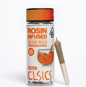CLSICS - CLSICS 2.5G Tropicana Punch Rosin Infused Preroll 5pk