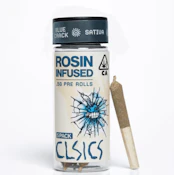 CLSICS 2.5G Blue Crack Rosin Infused Preroll 5pk