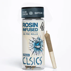 CLSICS - CLSICS 2.5G Blue Crack Rosin Infused Preroll 5pk