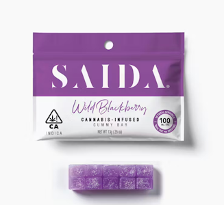 Saida - SAIDA 100mg Wild Blackberry Gummy Bar