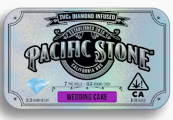[Pacific Stone] Diamond Infused Prerolls 7 Pack - 3.5g - Wedding Cake (I)