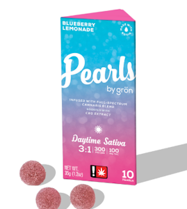 Grön - Grön - 3:1 Blueberry Lemonade Pearls - CBG/THC 100mg