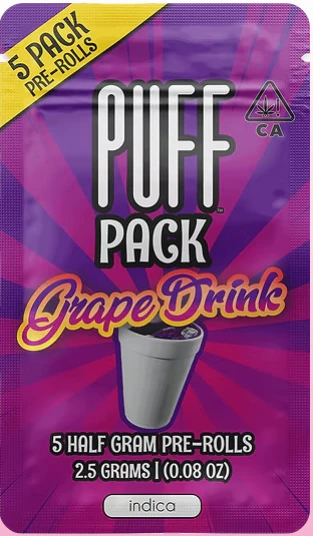 PUFF - PUFF - Prerolls - Grape Drink - 5PK - 2.5G Main Image