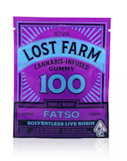 Triple Berry x Fatso (H) | Solventless Live Rosin Gummy | Lost Farm