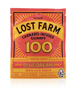 Lost Farm - Tropical Punch x Blue Dream (S) | Live Resin Gummy | Lost Farm