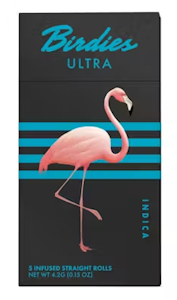 Birdies - Birdies - Preroll - Infused - Ultra Indica - 5 Pack