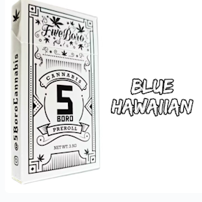 5 Boro | Preroll | Blue Hawaiian 5pk | 3.5g