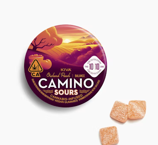 CAMINO - CAMINO 1:1 CBD Sour Orchard Peach Gummies 10ct