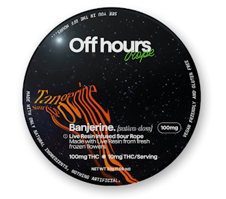 Off Hours | Edible | Live Resin Rope - Sour Tangerine Sunrise | 100mg