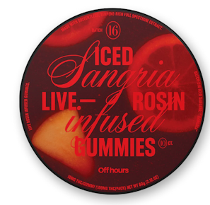 Off Hours | Edible | Live Rosin Gummies - Iced Sangria | 100mg