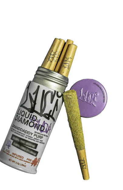 Luci - Luci | Pre-Roll | Liquid Diamond Infused - Grandaddy Purp 5pk | 0.5g Main Image