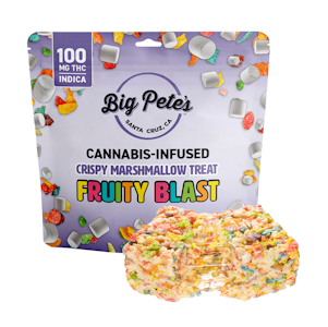 Big Pete's - Big Pete's Fruity Blast Crispy Marshmallow Treat Indica 100mg