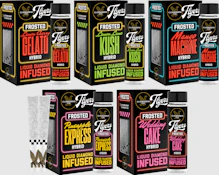 2.5g 5-Pack Blue Dream - Claybourne Frosted Flyers Pre-Rolls