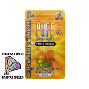 PUFF - Tangerine Dream - 5pk Diamond Infused Pre-rolls (Puff)