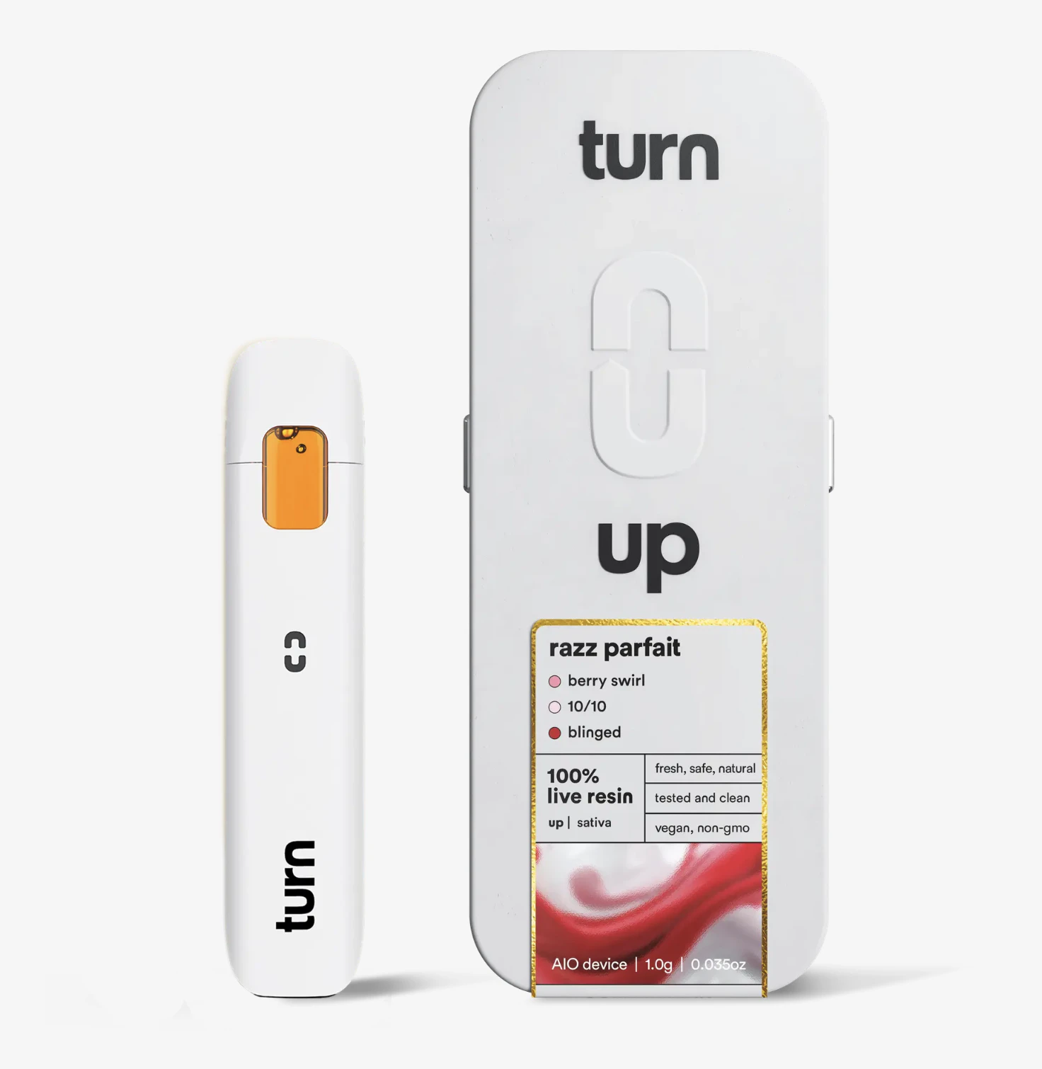 turn - Razz Parfait - 1g Live Resin AIO Disposable Main Image