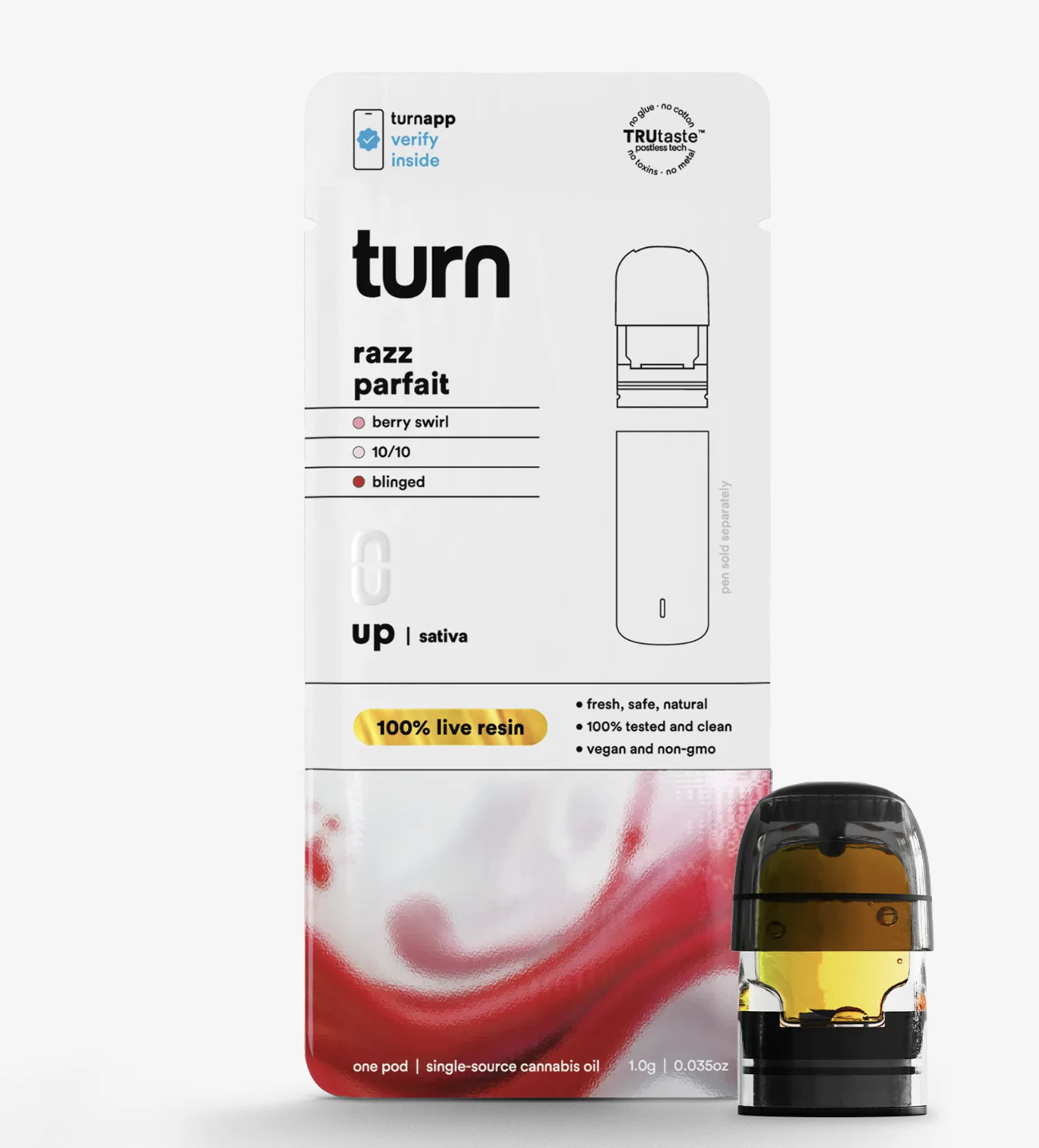 turn - Razz Parfait - 1g Live Resin POD Main Image