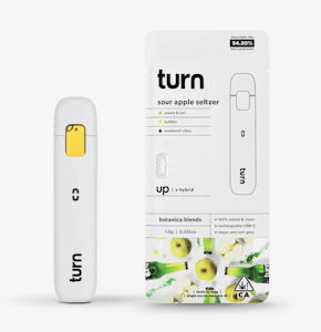TURN - Sour Apple Soda - 1g Botanica Blends AIO Disposable