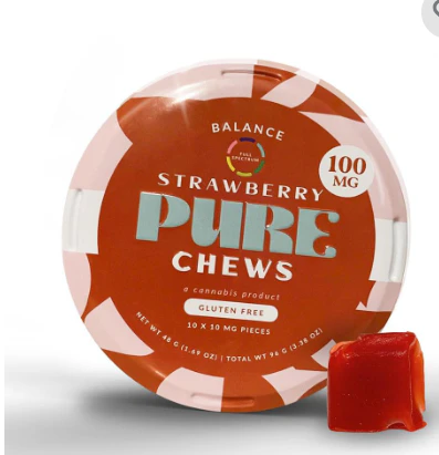 Az Pure - Az Pure Strawberry Caramel Chew 100mg Main Image