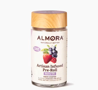ALMORA FARMS - Almora 2.5G Berry OG Artisan Infused Preroll 5pk
