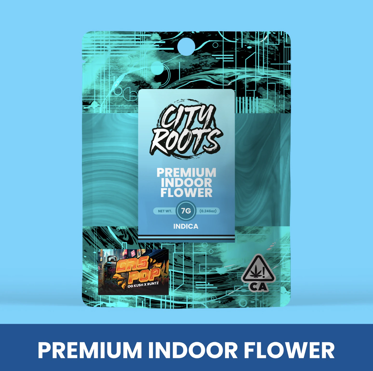 CITY ROOTS - CITY ROOTS: Gas Pop 7g - Premium Indoor Flower (I) Main Image