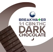 [REC] Breakwater | 1:1 CBN:THC Dark Chocolate | 100mg