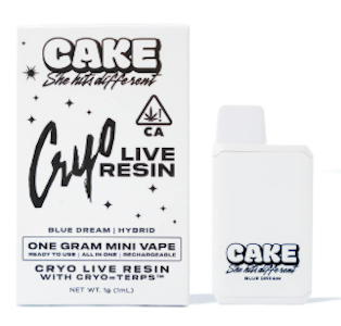 Cake - Cake - Blue Dream - Live Resin - Mini Cryo Tank - 1g
