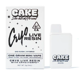 Cake - Cake - OG Kush - Live Resin - Mini Cryo Tank - 1g