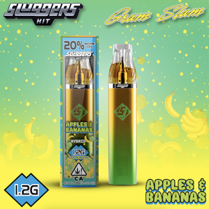 HIT SLUGGERS - SLUGGERS 1.2G Apples & Bananas Disposable