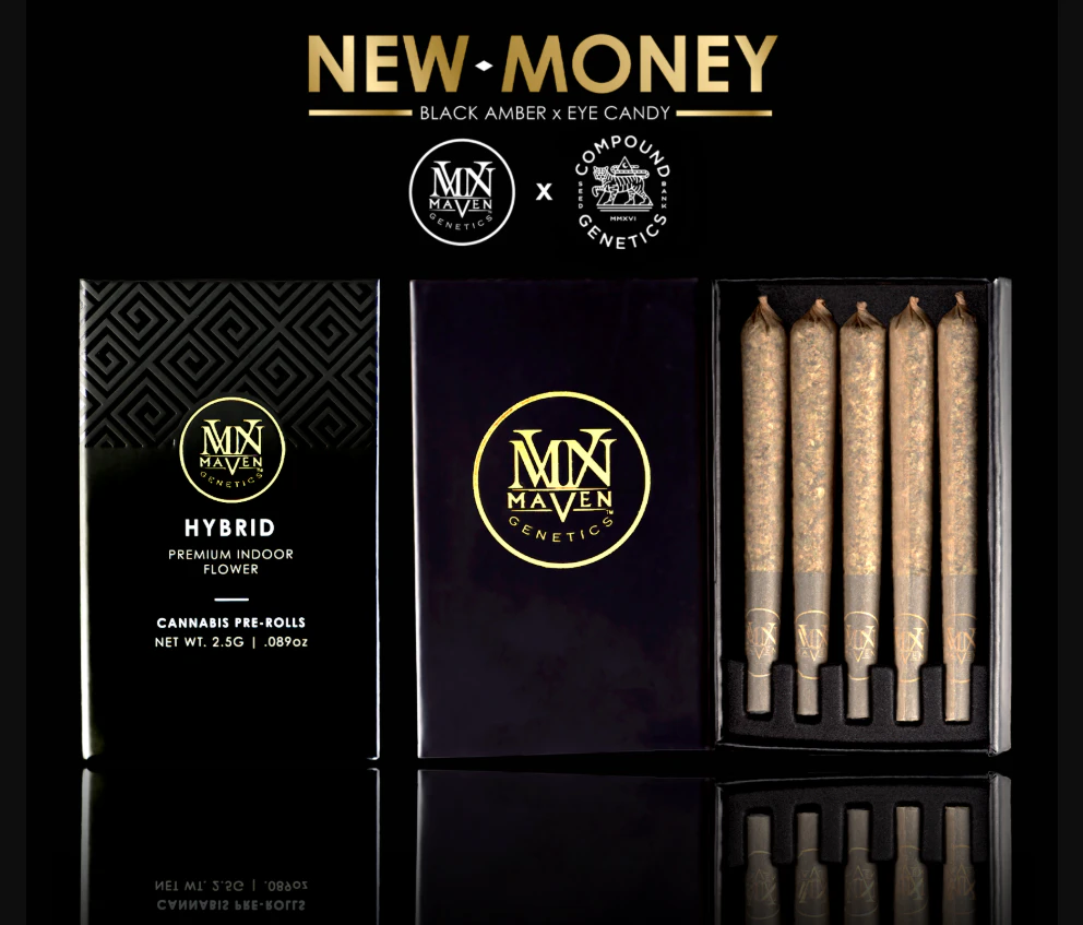 Maven Genetics - 5pk - New Money - 2.5g (H) - Maven Main Image