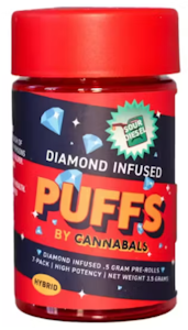 CANNABALS - Cannabals - Sour Diesel PUFFS - 7pk Diamond Infused prerolls