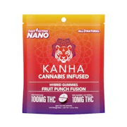 Kanha Nano - 100mg - 10ct Gummies - Fruit Punch
