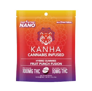 KANHA - Kanha NANO - 100mg Gummies - Fruit Punch Fusion