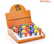 2.5" SirEEL Assort. Glass Hand Pipes
