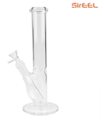 SirEEL - 10" Straight Tube Scientific Bong with Flower Bowl