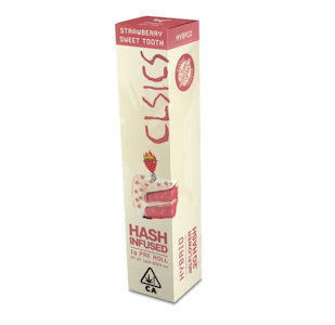 CLSICS - CLSICS 1G Strawberry Sweet Tooth Hash Infused Preroll