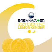 [REC] Breakwater | 25:1 CBD:THC Lemon Ginger | 10pk Soft Lozenge