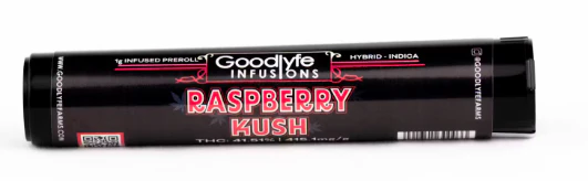 Goodlyfe - Raspberry Kush 1G Infused Pre Roll Main Image