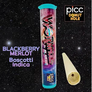WORMHOLE - PICC | WORMHOLE | Blackberry Merlot Boscotti | 1G Infused Preroll
