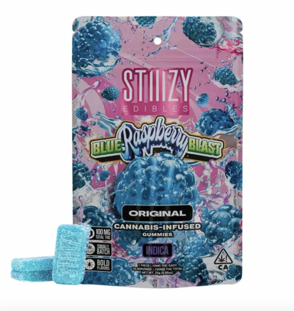 STIIIZY - Blue Raspberry Blast | 100mg Gummies | STIIIZY Main Image