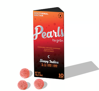 Grön Edibles - Nocturnal Nectar 1:1 CBN:THC Pearls