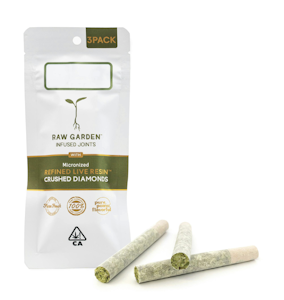 RAW GARDEN - Raw Garden - 3pk Afternoon Delight 55% - Crushed Diamond Prerolls