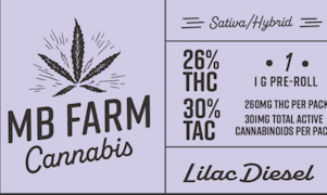 MB Farms - Lilac Diesel - 1g Preroll