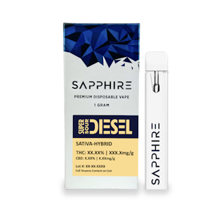Sapphire - Super Sour Diesel - 1g Disposable