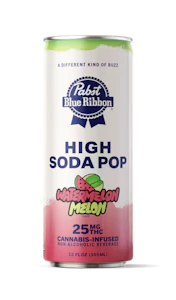 Pabst (PBR) - Watermelon Melon - High Soda Pop - Beverage - 12oz - 25mg